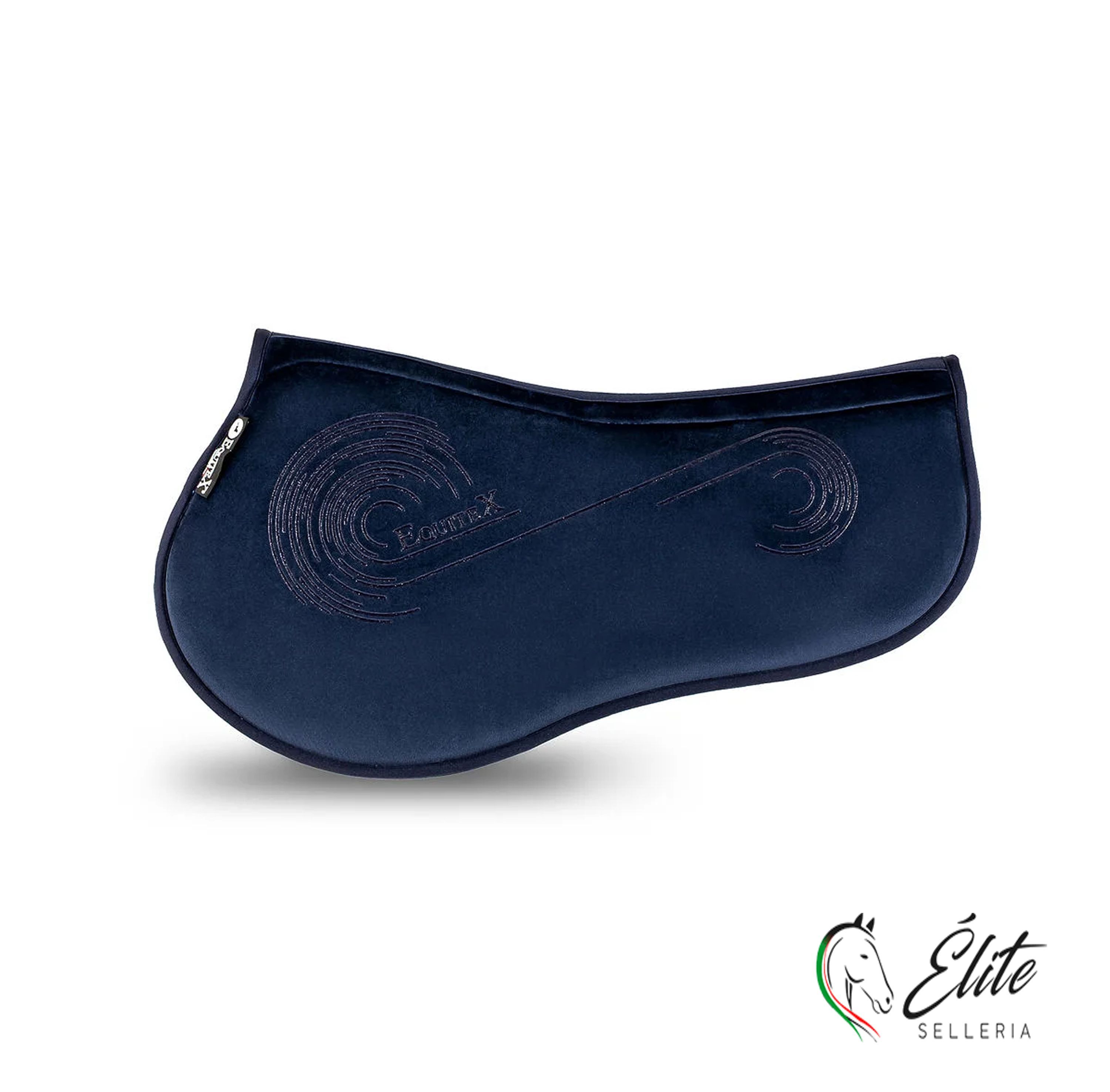 Monta inglese, Sottocuscini e Gel - vendita online Salvagarrese velluto blu equitex - marca: Equitex Italia - Selleria Élite del cavallo - Palermo - Sicilia- Italia