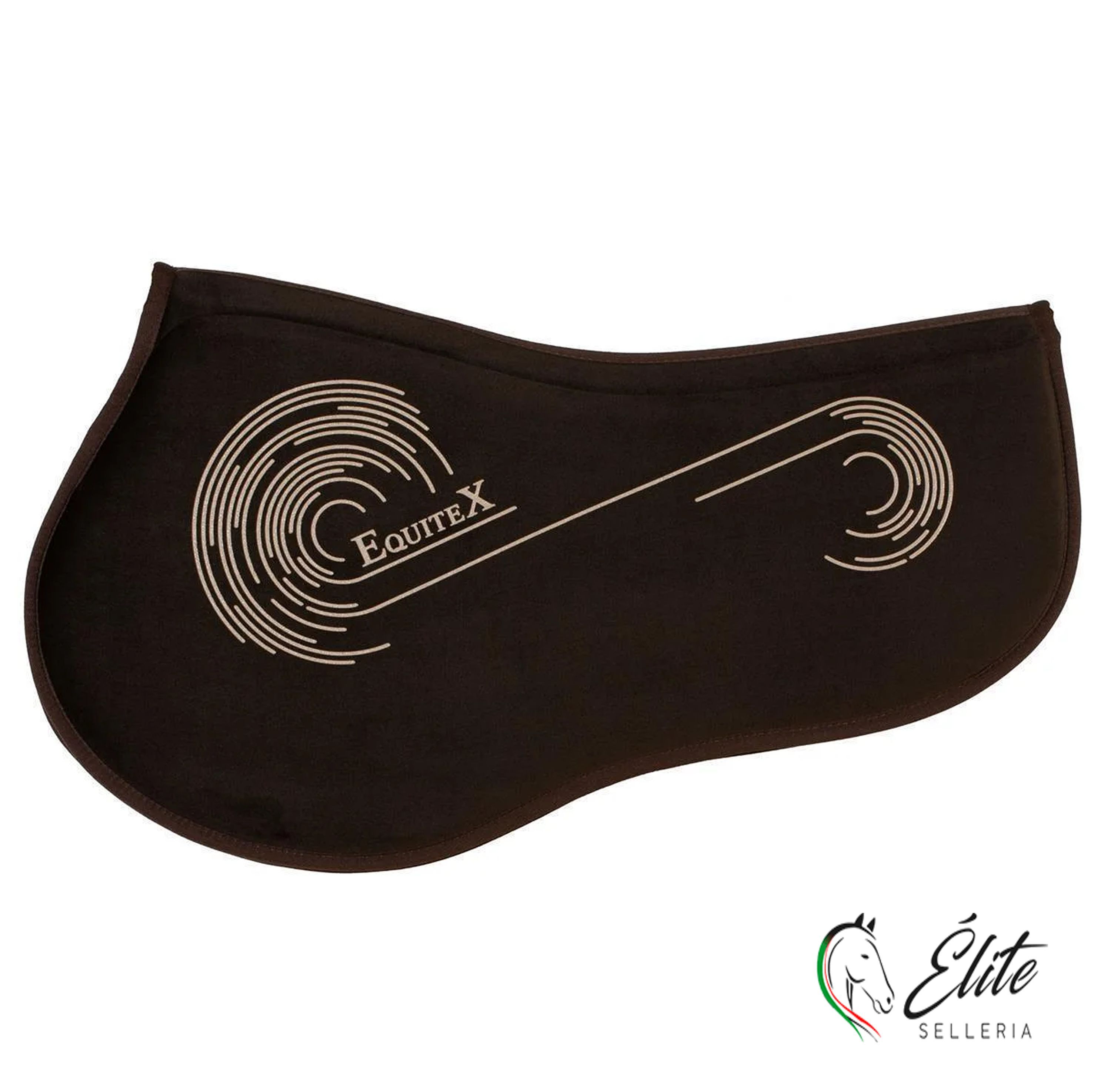 Monta inglese, Sottocuscini e Gel - vendita online Salvagarrese velluto Marrone equitex - marca: Equitex Italia - Selleria Élite del cavallo - Palermo - Sicilia- Italia