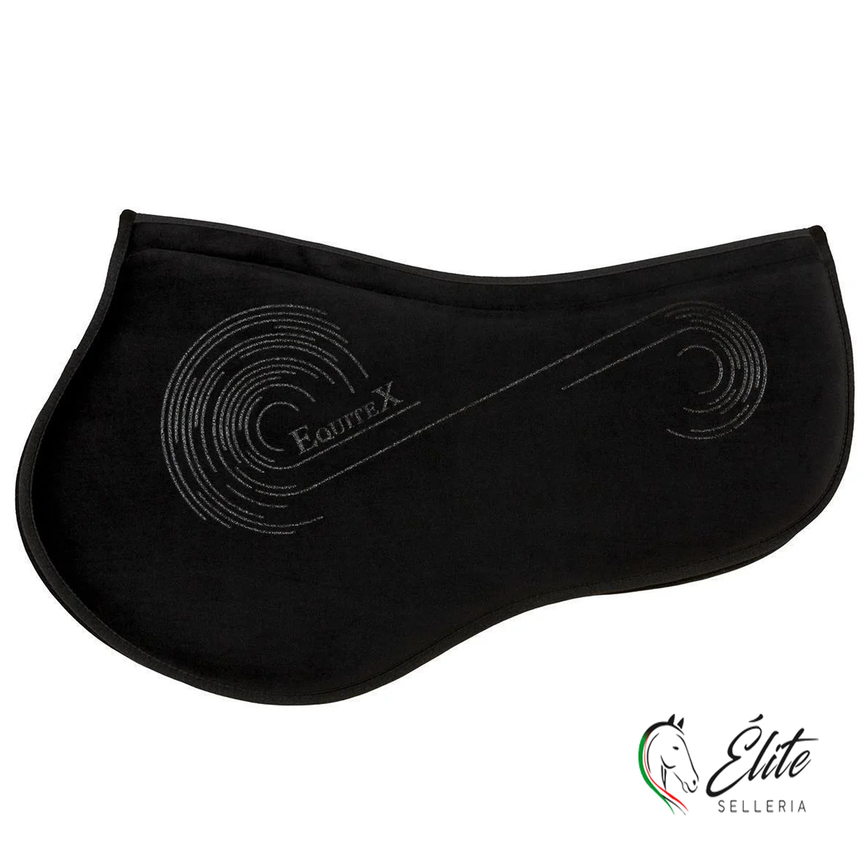 Monta inglese, Sottocuscini e Gel - vendita online Salvagarrese velluto nero equitex - marca: Equitex Italia - Selleria Élite del cavallo - Palermo - Sicilia- Italia
