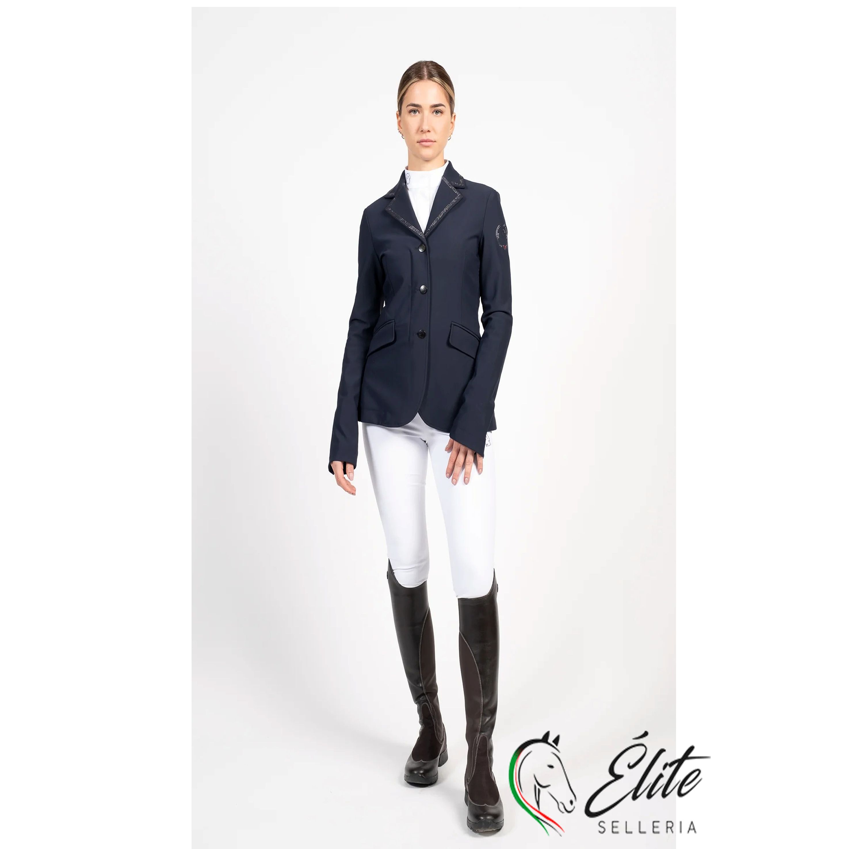 Monta inglese, Abbigliamento, Giacche da concorso - vendita online ALTAIR GIACCA DA CONCORSO DA DONNA CON STRASS - marca: Vestrum - Selleria Élite del cavallo - Palermo - Sicilia- Italia