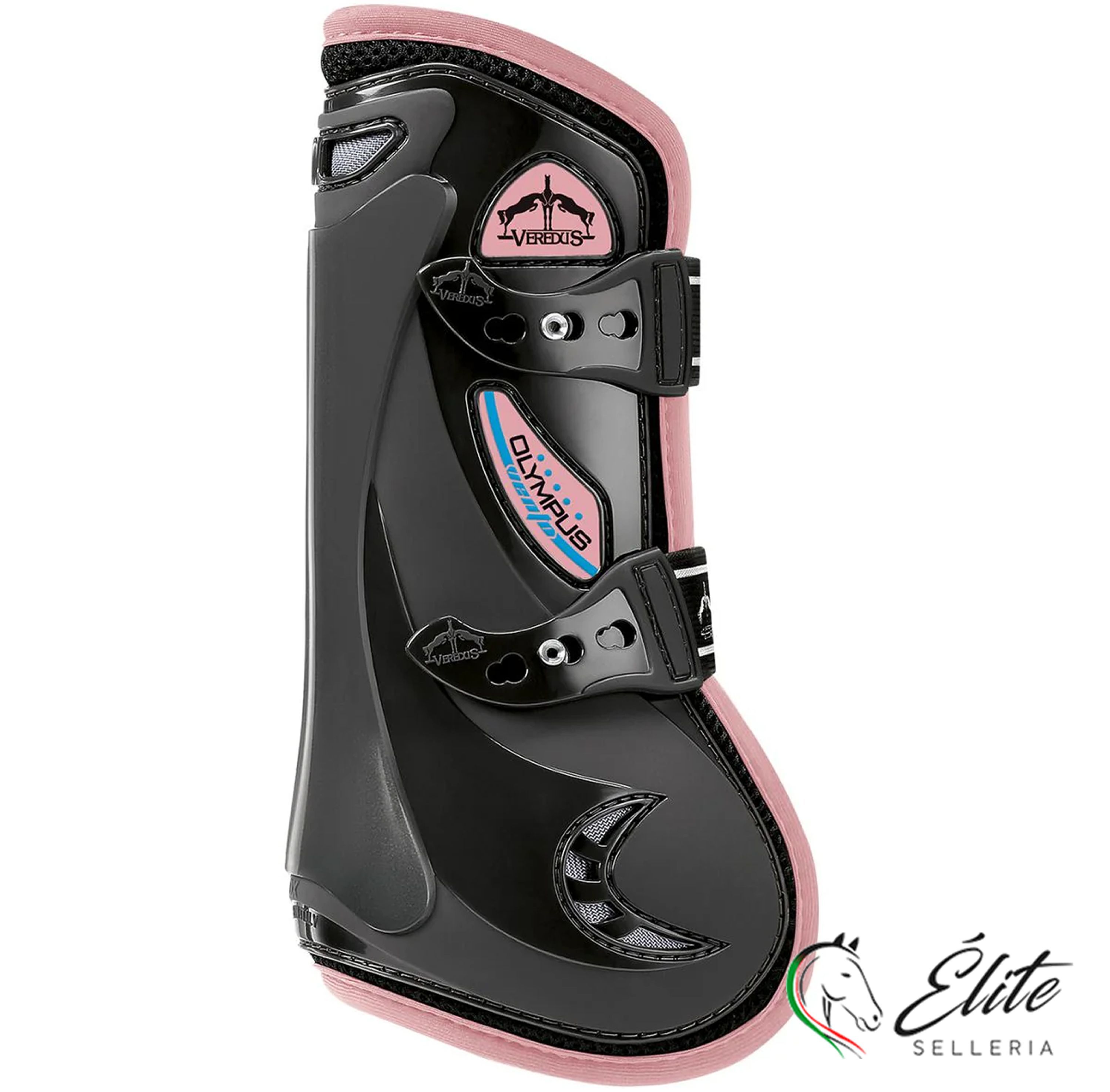 Monta inglese, Protezioni, Paratendini - vendita online Olympus Vento Black e Pink - marca: Veredus - Selleria Élite del cavallo - Palermo - Sicilia- Italia