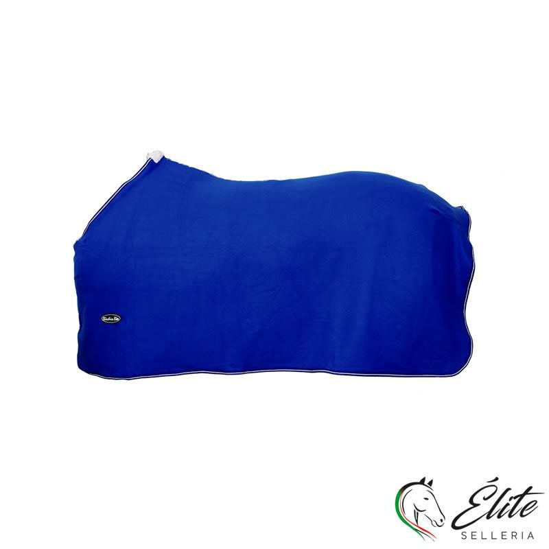 Vendita online COPERTA POLARE IN PILE ESTIVA BLU MILITARE - Selleria Élite del cavallo - Palermo - Sicilia- Italia