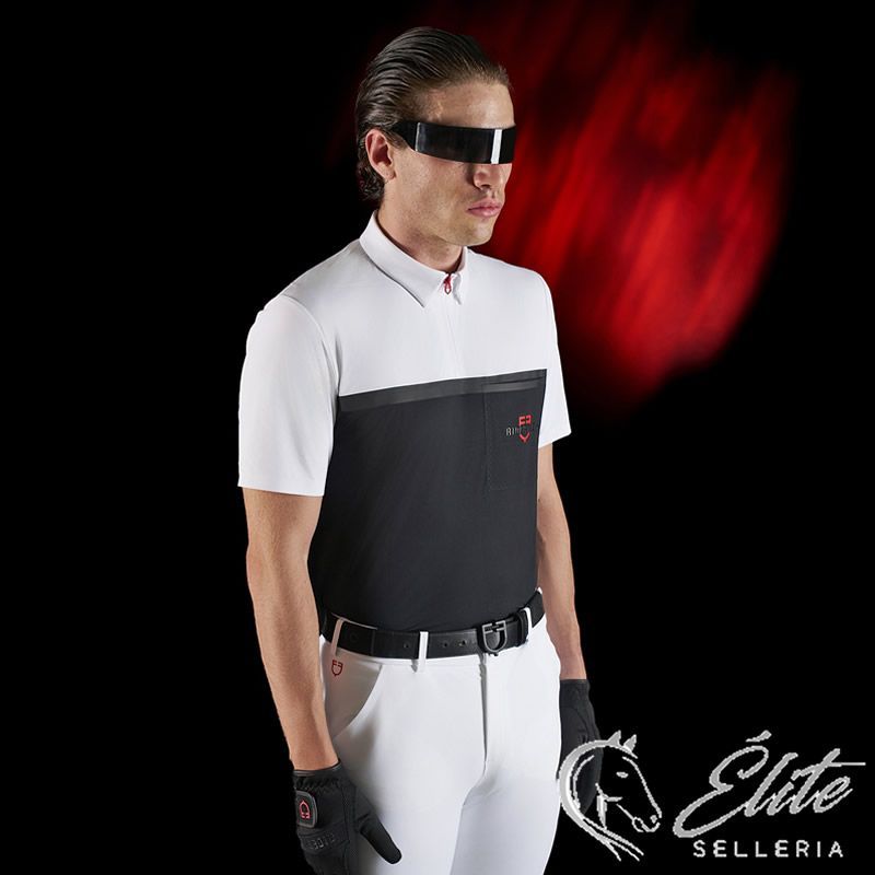 POLO CONCORSO RIDERTECHNOLOGY MANICA CORTA E ZIP