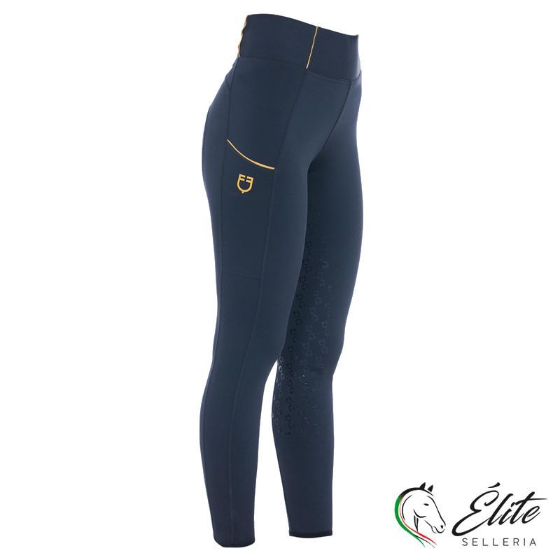 LEGGINGS DONNA SLIM FIT FULL GRIP BLU