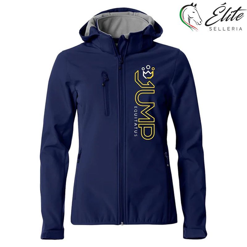 Vendita online SOFTSHELL JUMP NAVY CON CAPPUCCIO 2024 - Selleria Élite del cavallo - Palermo - Sicilia- Italia