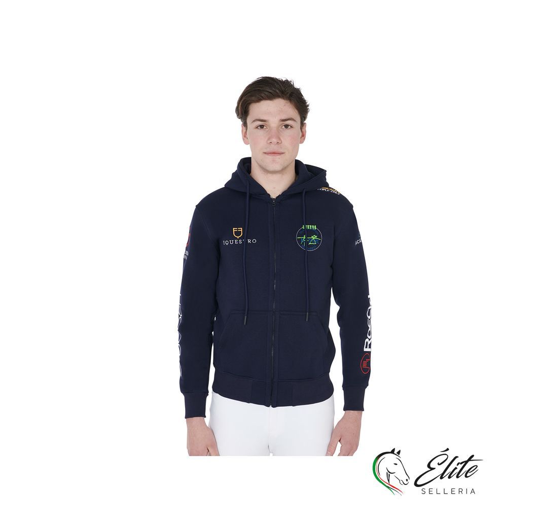 Monta inglese, Abbigliamento, Felpe e Softshell - vendita online FELPA MULTILOGO - marca: Amahorse - Selleria Élite del cavallo - Palermo - Sicilia- Italia