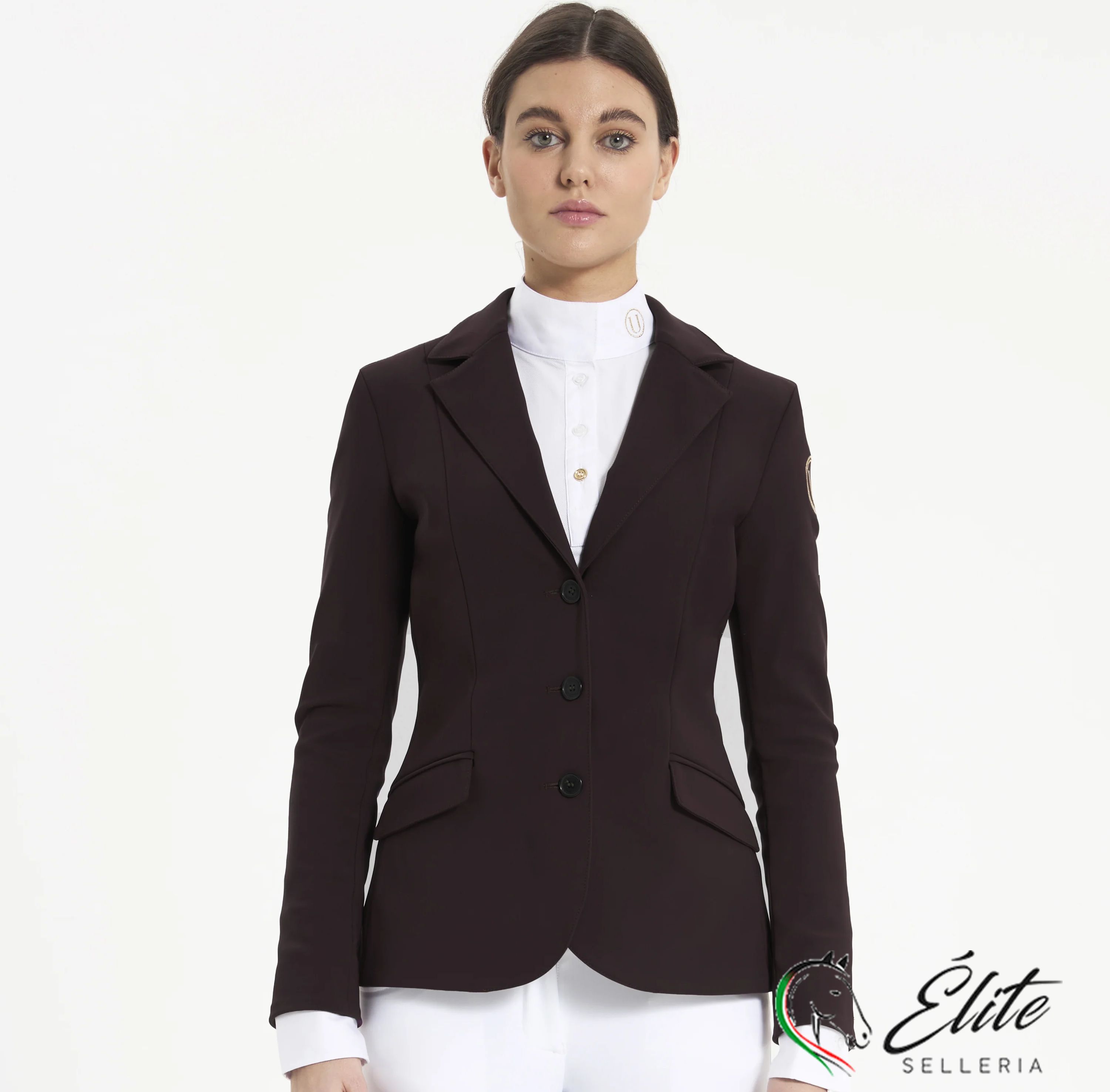 Monta inglese, Abbigliamento, Giacche da concorso - vendita online Giacca competizione donna dark taupe - marca: U-Black Rider - Selleria Élite del cavallo - Palermo - Sicilia- Italia