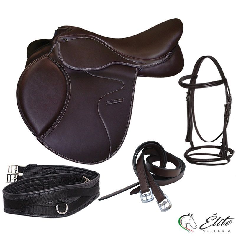 Monta inglese, Selle inglesi, Selle da salto - vendita online KIT SELLA SALTO OSTACOLI - marca: Sartore - Selleria Élite del cavallo - Palermo - Sicilia- Italia