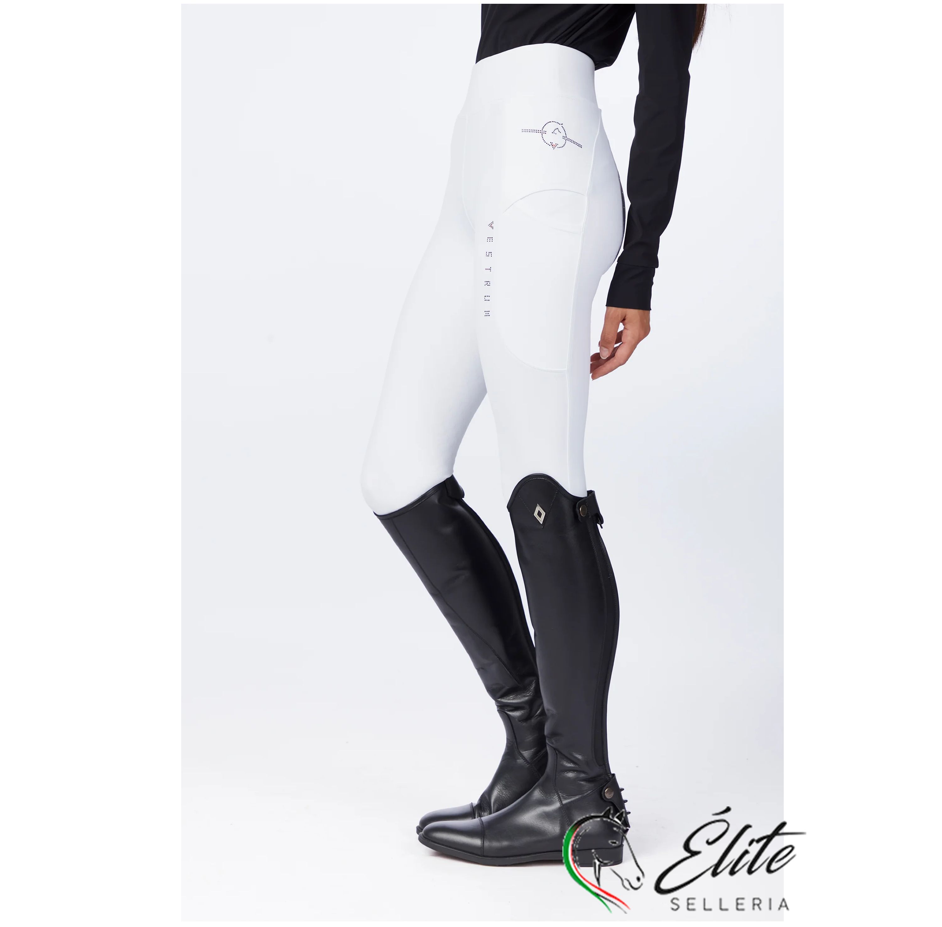 Monta inglese, Abbigliamento, Pantaloni e Leggings - vendita online LEGGINGS DA EQUITAZIONE DA DONNA CON FULL GRIP BIANCO - marca: Vestrum - Selleria Élite del cavallo - Palermo - Sicilia- Italia