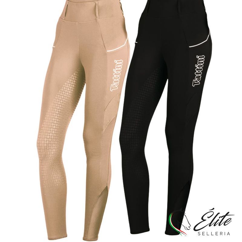 Monta inglese, Abbigliamento, Pantaloni e Leggings - vendita online LEGGINGS FULL TATTINI PASSIFLORA - marca: Tattini - Selleria Élite del cavallo - Palermo - Sicilia- Italia