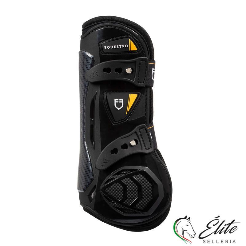 Monta inglese, Protezioni, Paratendini - vendita online PARATENDINI IN NEOPRENE A SGANCIO RAPIDO NERO - 20% - marca: Equestro - Selleria Élite del cavallo - Palermo - Sicilia- Italia