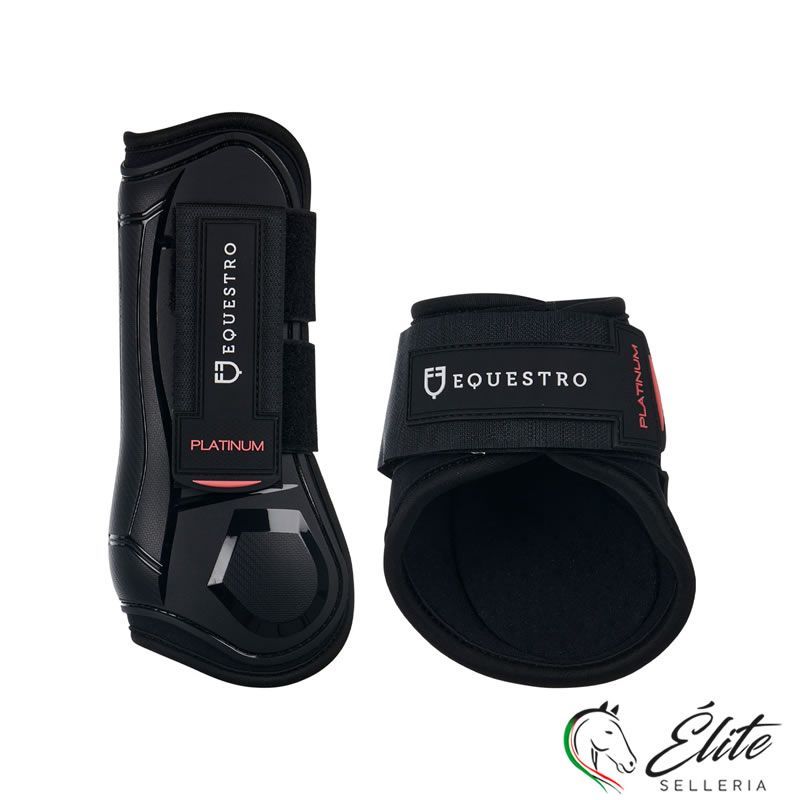 Monta inglese, Protezioni, Paratendini e Paranocche - vendita online SET PARATENDINI E PARANOCCHE YOUNG HORSE TPU E NEOPRENE NERO - 20% - marca: Equestro - Selleria Élite del cavallo - Palermo - Sicilia- Italia