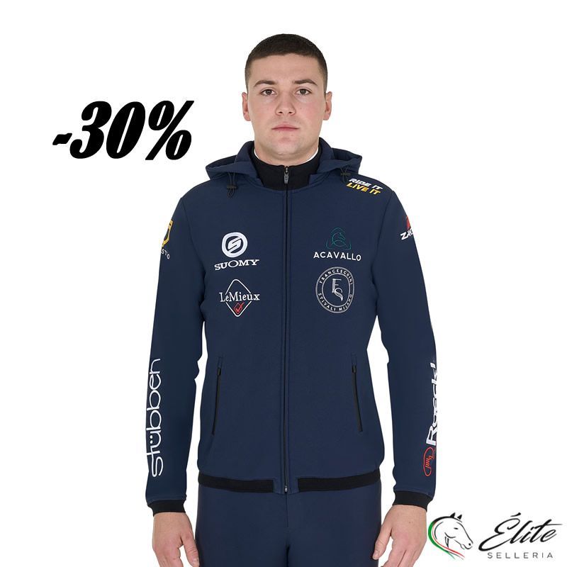 Monta inglese, Abbigliamento, Felpe e Softshell - vendita online NEW STYLE SOFTSHELL UOMO MULTILOGO - marca: Amahorse - Selleria Élite del cavallo - Palermo - Sicilia- Italia
