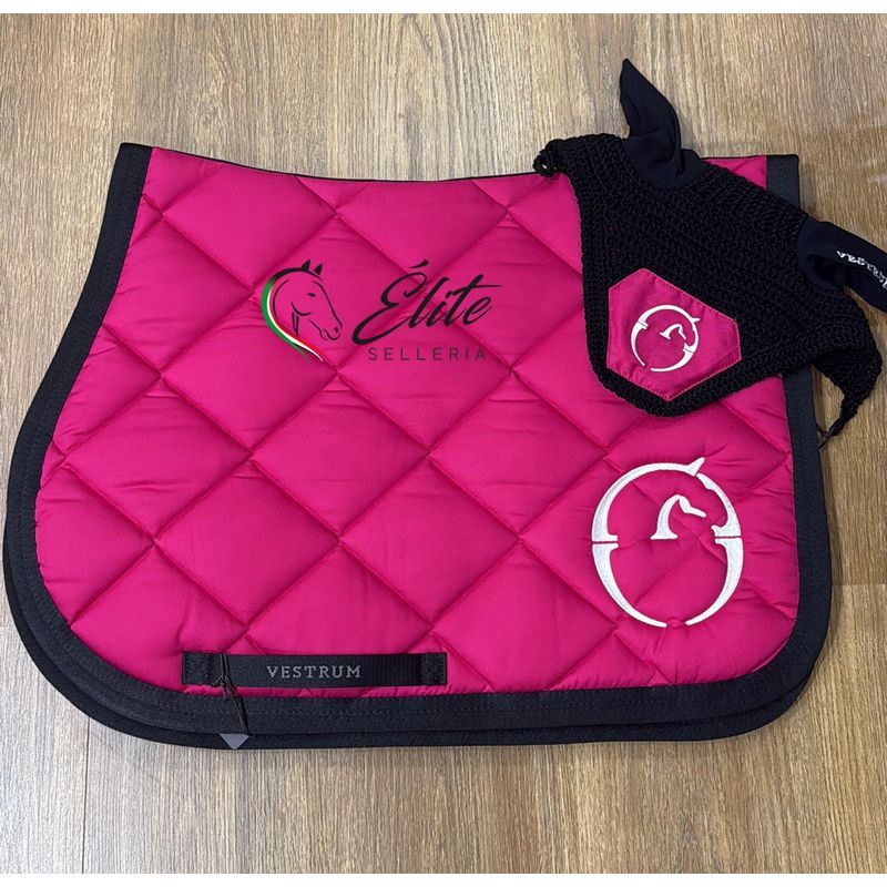 Monta inglese, Sottosella e Cuffiette, Completo Sottosella + Cuffietta - vendita online Sottosella vestrum Bonn con cuffia - marca: Vestrum - Selleria Élite del cavallo - Palermo - Sicilia- Italia