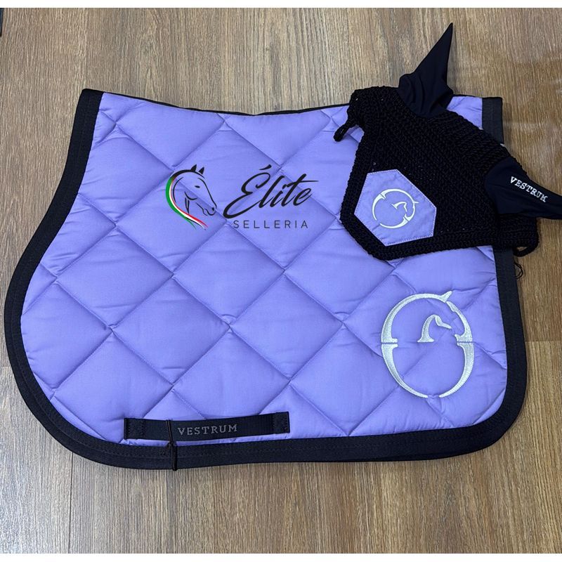 Monta inglese, Sottosella e Cuffiette, Completo Sottosella + Cuffietta - vendita online Sottosella vestrum Bonn con cuffia - marca: Vestrum - Selleria Élite del cavallo - Palermo - Sicilia- Italia