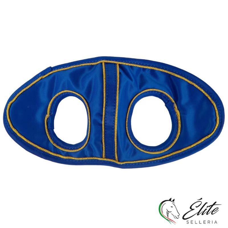 Trotto, Cuffie e papaline - vendita online PAPALINA CAVALLO BLU/GOLD - marca: Finntack - Selleria Élite del cavallo - Palermo - Sicilia- Italia