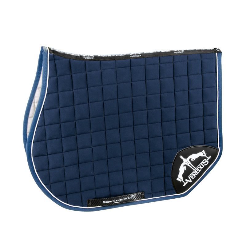 Monta inglese, Sottosella e Cuffiette, Sottosella - vendita online SADDLECLOTH MICROFIBER JUMPING S1 BLUE - marca: Veredus - Selleria Élite del cavallo - Palermo - Sicilia- Italia